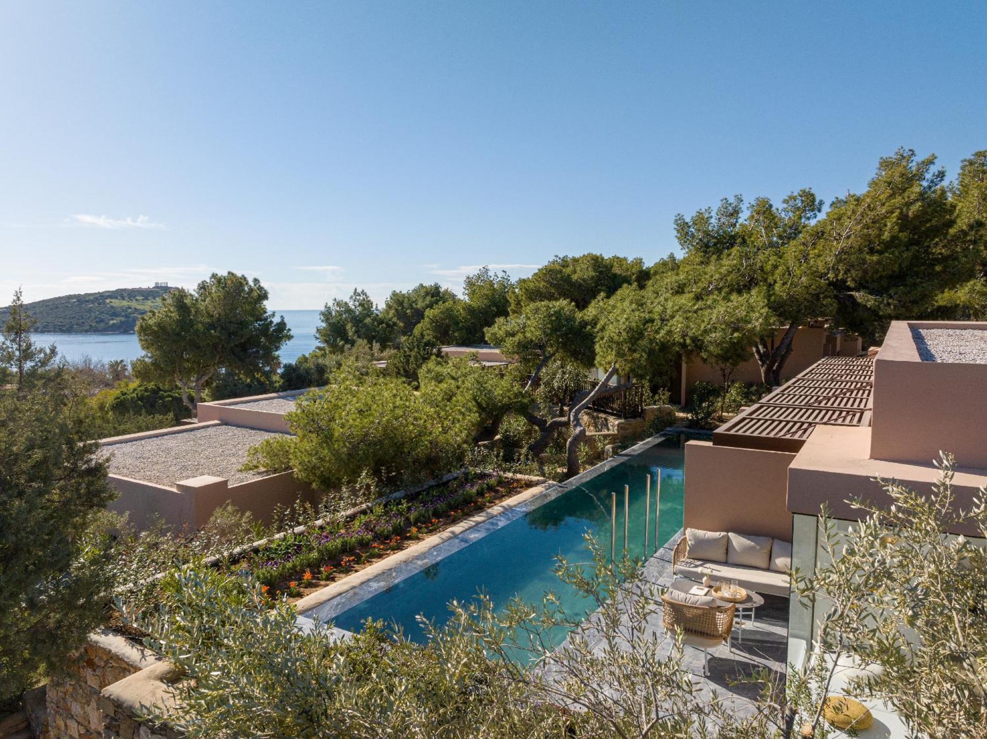 Cape Sounio Grecotel Boutique Resort Szúnio Kültér fotó