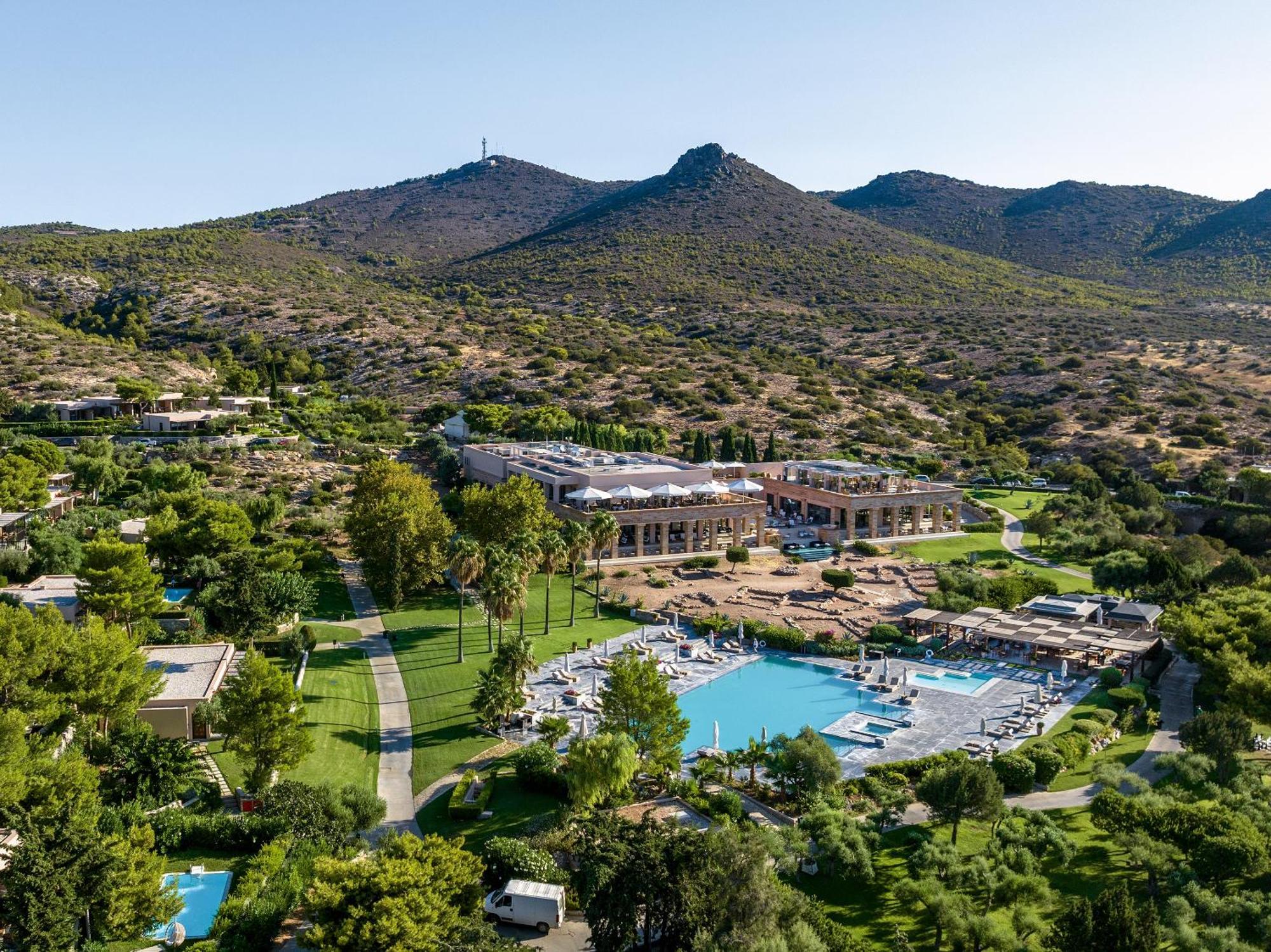 Cape Sounio Grecotel Boutique Resort Szúnio Kültér fotó