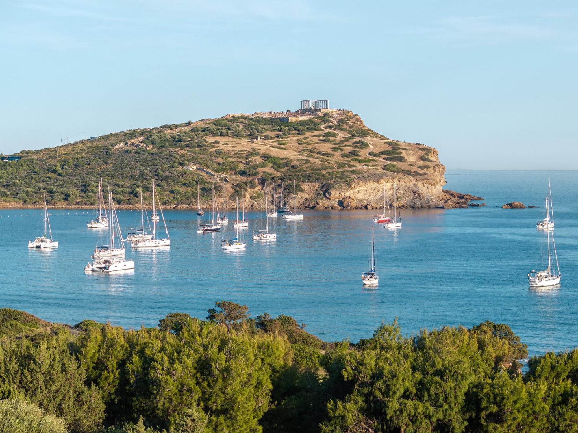 Cape Sounio Grecotel Boutique Resort Szúnio Kültér fotó