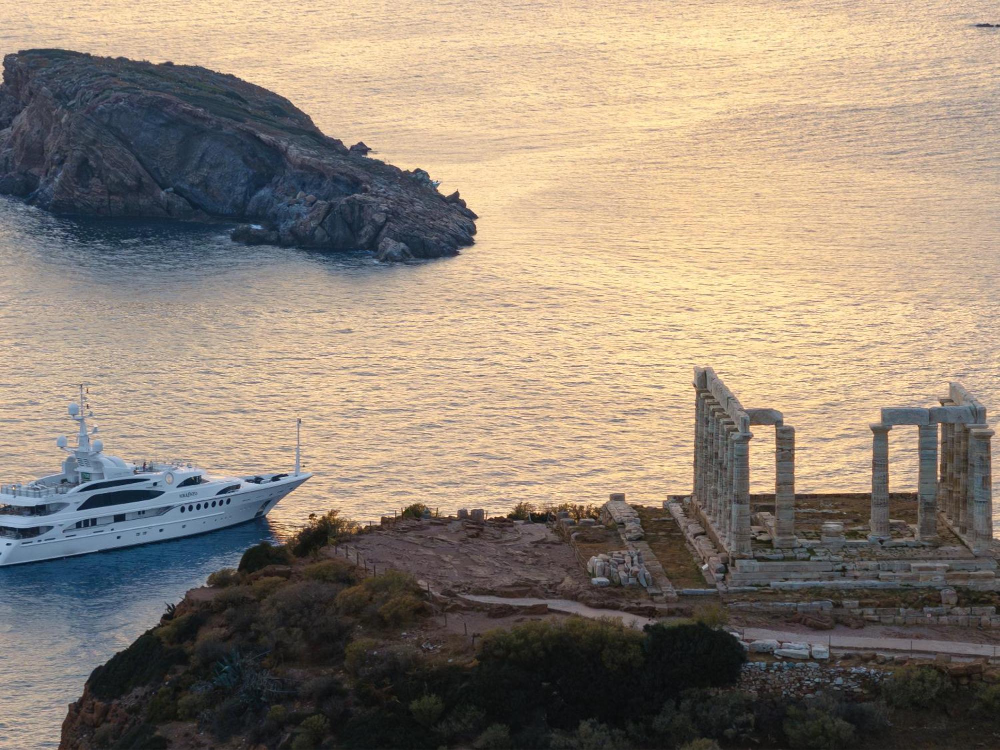 Cape Sounio Grecotel Boutique Resort Szúnio Kültér fotó