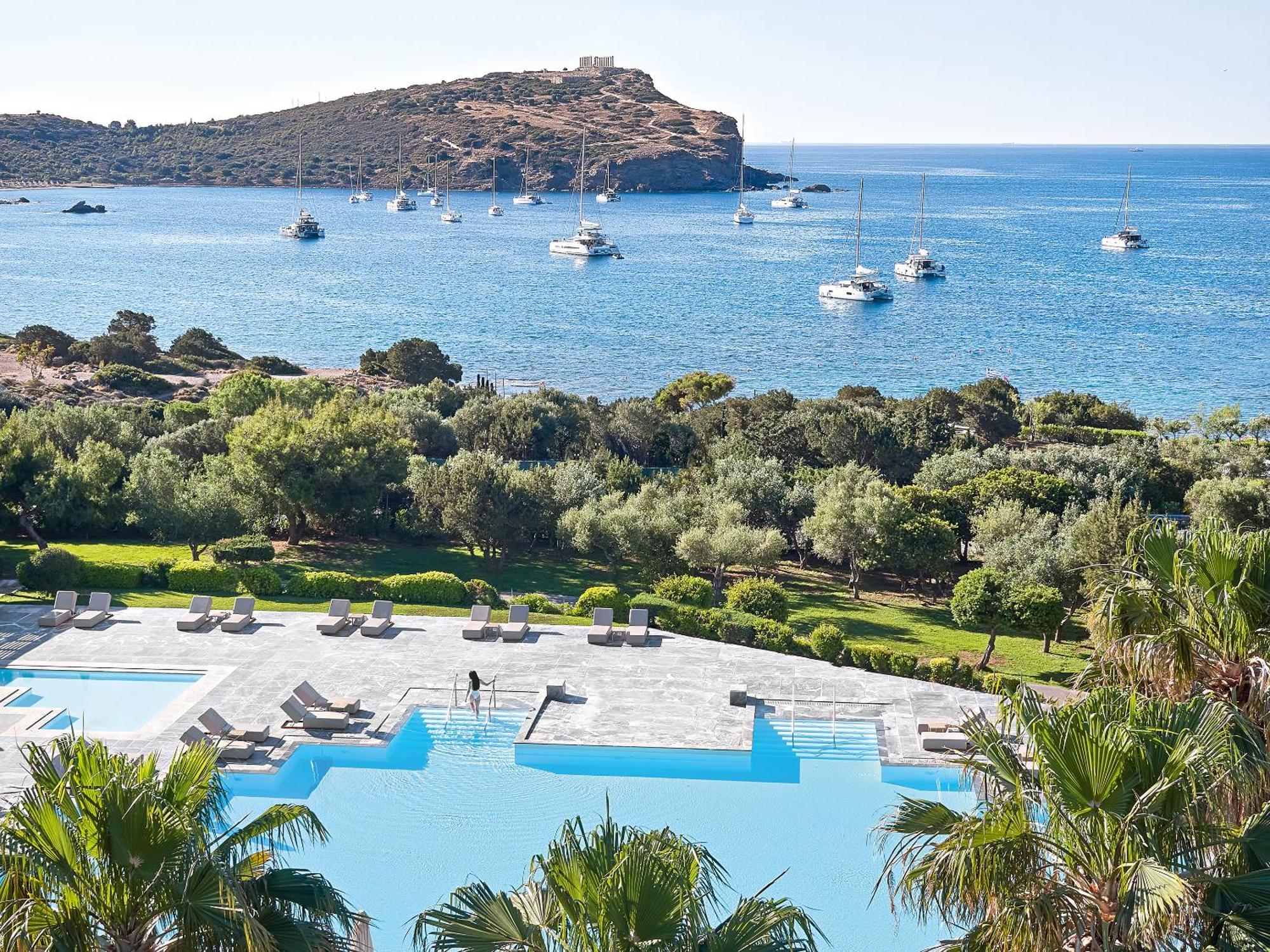 Cape Sounio Grecotel Boutique Resort Szúnio Kültér fotó