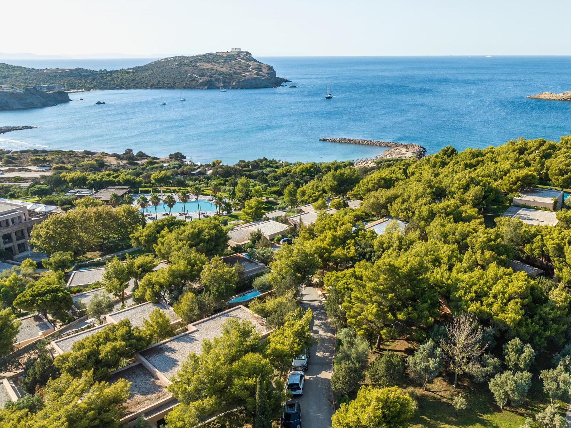 Cape Sounio Grecotel Boutique Resort Szúnio Kültér fotó