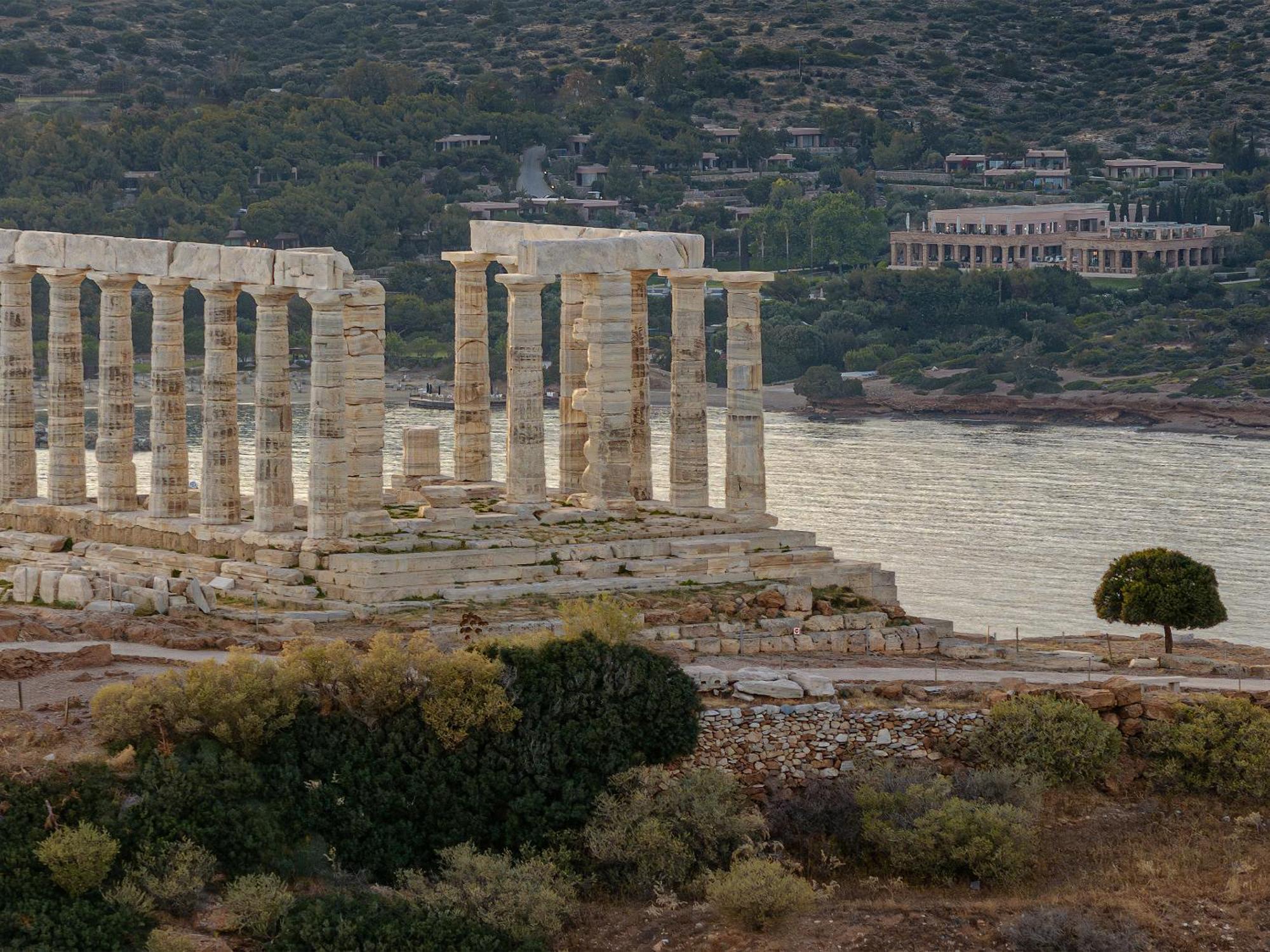 Cape Sounio Grecotel Boutique Resort Szúnio Kültér fotó