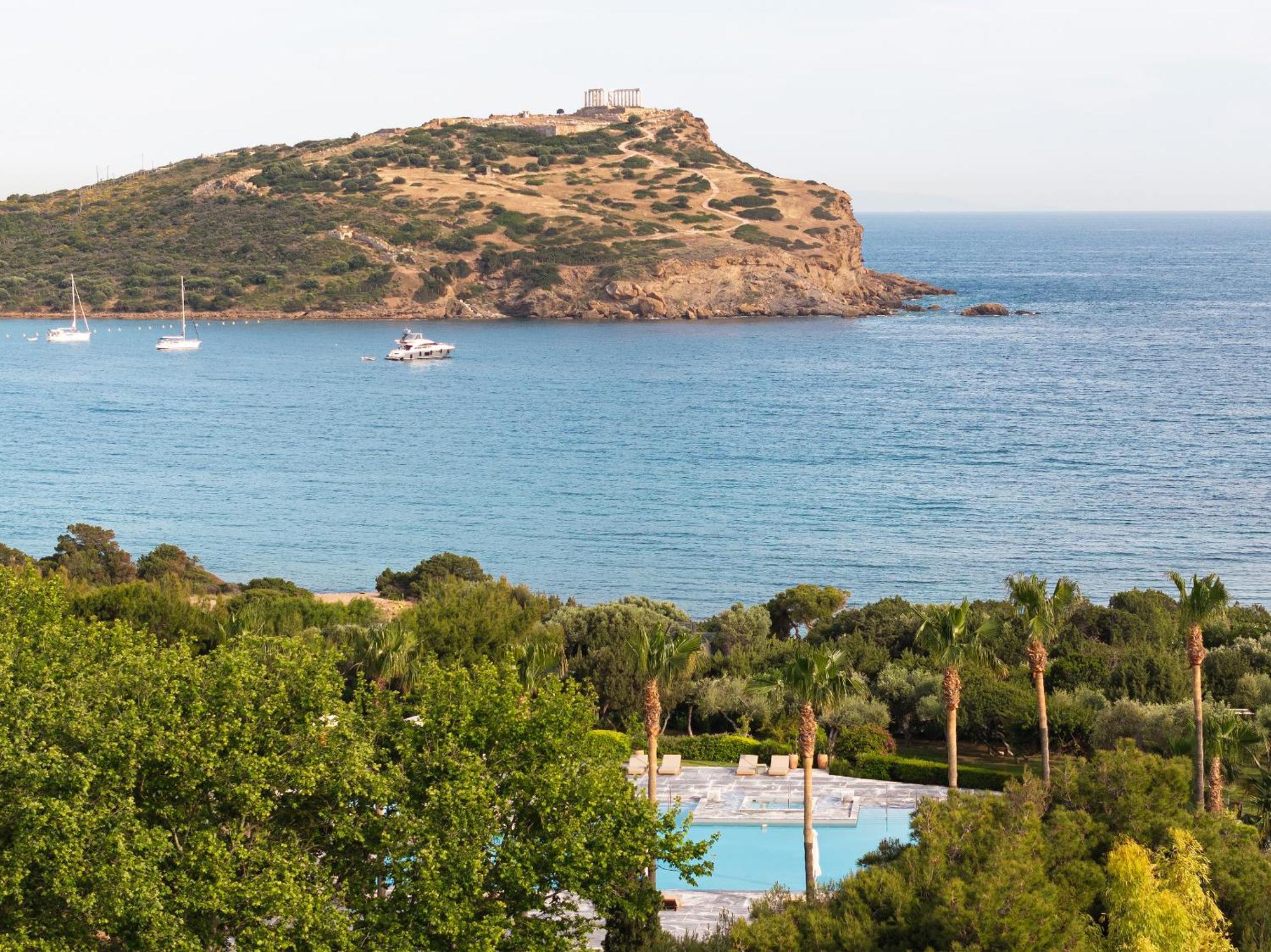 Cape Sounio Grecotel Boutique Resort Szúnio Kültér fotó