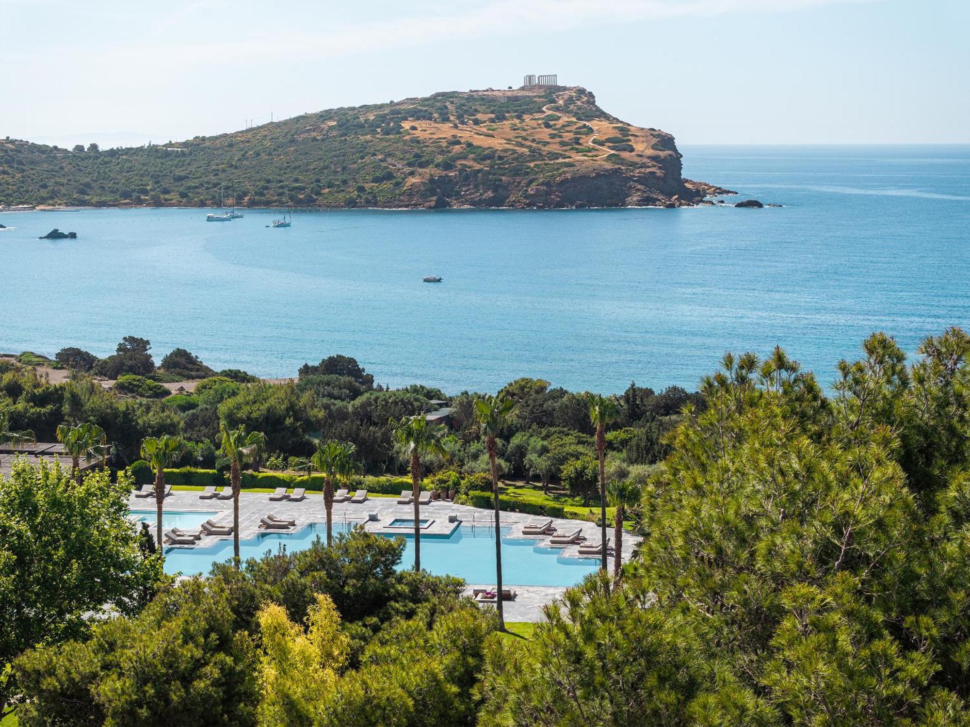 Cape Sounio Grecotel Boutique Resort Szúnio Kültér fotó