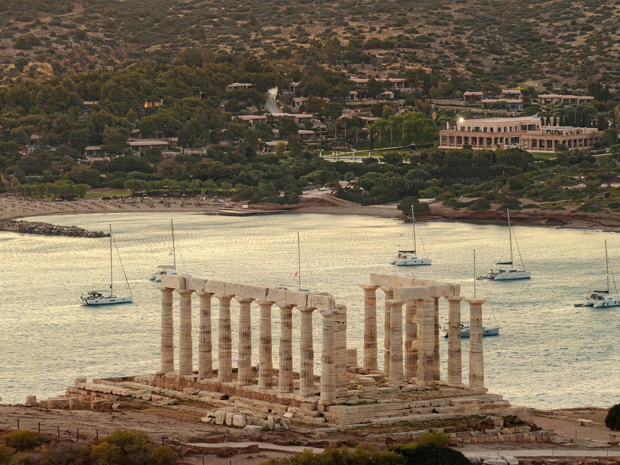 Cape Sounio Grecotel Boutique Resort Szúnio Kültér fotó